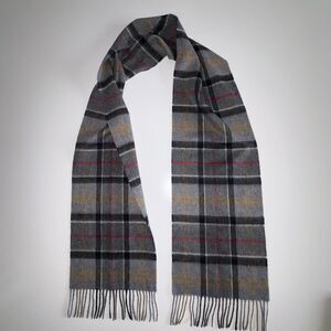 Barbour Classic Tartan Plaid Lambswool and Cashmere Scarf  72 x 10